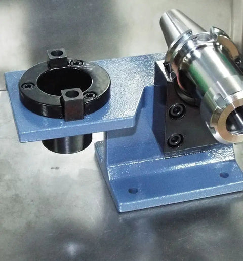 Universal CNC Tightening Fixture For CAT BT50 Collet Chucks, Beefy Yet Precise Heavy Duty Steel, Vertical Or Horizontal Mount, Easy Bench Install, Machinist Favorite For Rock Solid Grip Tension, Veteran Owned. Steel fixture with CAT BT50 chuck