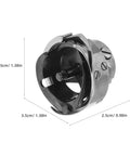 Pro Grade Metal Rotary Hook Sewing Machine Part For Flat Bed Industrial Machines With Advanced Computer Control And Precise Stitching Performance Dark Bobbin Case Accessory Designed For Heavy Duty Bulk Apparel Production And Home Use, 3.5cm metal bobbin case