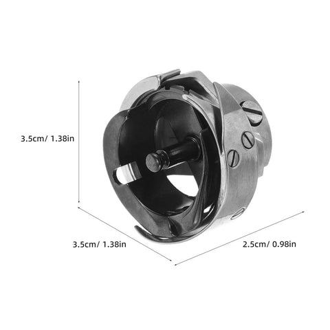 Pro Grade Metal Rotary Hook Sewing Machine Part For Flat Bed Industrial Machines With Advanced Computer Control And Precise Stitching Performance Dark Bobbin Case Accessory Designed For Heavy Duty Bulk Apparel Production And Home Use, 3.5cm metal bobbin case