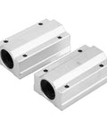 Top Notch Linear Motion Ball Slide For High Speed And Low Noise Bearing Block made from durable aluminum alloy, showing two bearing blocks.