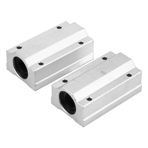 Top Notch Linear Motion Ball Slide For High Speed And Low Noise Bearing Block made from durable aluminum alloy, showing two bearing blocks.