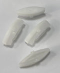 4 Pieces Toilet Seat Bumpers Replacement Kit For Quiet Close Lids, rubber cushions, durable ABS, easy install, universal fit
