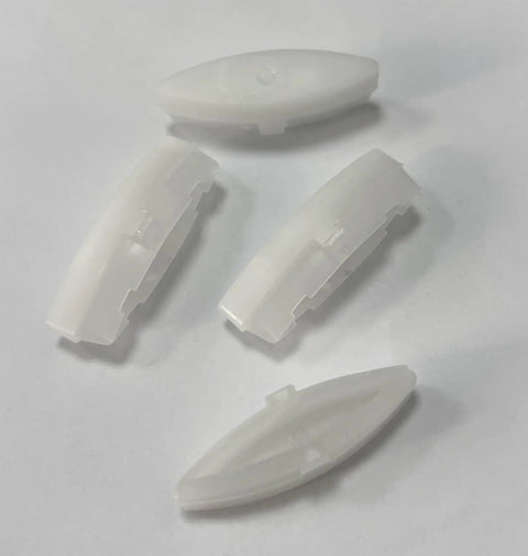 4 Pieces Toilet Seat Bumpers Replacement Kit For Quiet Close Lids, rubber cushions, durable ABS, easy install, universal fit