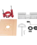 Pro Grade Router Table System With Aluminum Alloy Lift And Laser Etched Graduation Scale Insert Plate For 0 To 47mm Lift Range parts layout