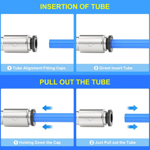 Heavy Duty 3/8 Outside Diameter Push To Connect One Way Check Valve Nickel Plated Copper 5 Pack Straight Pneumatic Quick Snap Fitting For Pu Pa Pe Pvc Tubing 290 Psi No Hassle Leak Free Flow Control