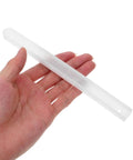 Heavy Duty Plastic Drawer Slides for Dressers and Office Desks With Full Extension Smooth Operation and Easy Install No Tools Required for Quick DIY Furniture Projects and Cabinet Drawers, white plastic rail in hand