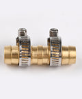Brass Hose Joiner Repair Kit 3 Pack Half Inch Hose Mender With Stainless Steel Clamps Leakproof Barbed Coupler for garden hose