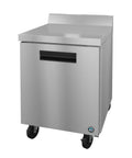 Heavy Duty Single Section Freezer With Slick Stainless Steel Door And Wide Countertop Worktop, mobile freezer unit with wheels.