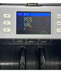 Boss Level Multi Currency Bill Counter With Automatic Note Verification showing user interface and control buttons.