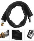 Super Smooth 60cm Lightweight Rubber Air Inlet Hose For Grinder Tire Repair And Pneumatic Tools Easy Install Flex Pipe Makes Garage Jobs A Breeze No Sweat Needed black hose with metal fittings