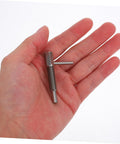 Heavy Duty Retractable Indexing Plunger Pin With L Handle Stainless Steel Spring Lock Pin in hand, showcasing size and grip.