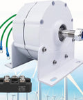 3 Phase Gearless Permanent Magnet Generator For Wind And Water Turbines Low RPM AC Alternator With Rectifier 48 Volts
