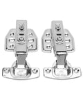 Stainless Steel Cabinet Hinges 2.0mm Thick With 105 To 110 Degree Opening, Two Pack, Silent Soft Close With Muffler