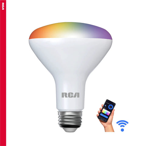 WiFi Smart BR30 LED Flood Light Bulb 12 Pack 9W 60W Equivalent Multicolor And White Dimmable Tunable Bulb For Your Smart Home