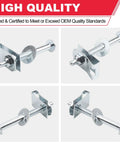 Heavy Duty Truck Bed Mounting Hardware Kit Built Bad To The Bone For A Smooth Install And Rust Resistant Coating Direct Factory Replacement For Ford F250 F350 showing four mounting bolts and nuts.