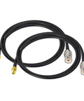 SMA Female To UHF SO239 Female Coax Jumper Cable 1 Meter RG58 For Handheld Ham Radio Walkie Talkie Two Way Radios Baofeng Compatible 2 Pack
