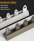 Ultra Thin Aluminum Curtain Track System With Ceiling Mount Seamless Sliding Rod For Heavy Curtains Room Divider Champagne Finish 13 Feet Long 4 Meters, aluminum alloy rail