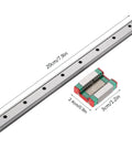 Small But Mighty Miniature Linear Rail Guide 12mm Wide With Slide Block 4 Point Contact For CNC, 3D Printer, And Automation Projects