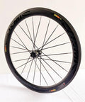 Carbon Fiber 700C Road Bike Wheel Set With 50mm Clincher Rim Ultralight Aluminum Alloy Double Wall Disc Brake