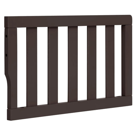 Toddler Guard Rail For Convertible Crib In Chocolate Chip Finish Solid Wood Bed Rail For Easy Toddler Bed Conversion Adds Bedtime Security