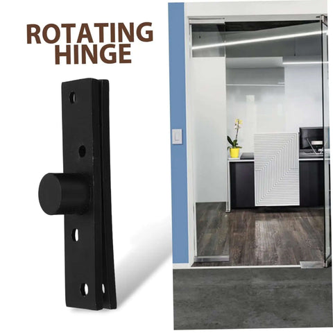 Heavy Duty Pivot Hinge For Hidden Secret Doors Stainless Steel With Black Finish Quiet Durable Door Hardware Installed