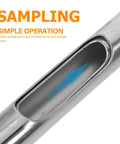 Stainless Steel Grain Sampler Tool With 3 Hole Design, Compact Lightweight Probe For Farm Management And Warehouse Use, Quick And Easy Corn And Grain Sampling For Pro Grade Harvest Ops close-up sampling port