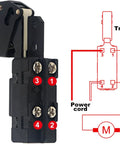 Swap These Two Rock Solid Electric Trigger Switches Into Your Tool Box Features A Snappy On Off Rotary Dial That Holds Up Tough While Running Six Half And Seven Quarter Inch Circular Saws Hard Day After Day, showing a twist lock trigger switch design and wiring diagram.