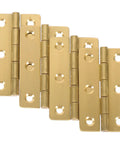 Four Pack Copper Piano Hinges For Small Boxes And Bookshelves With Smooth Quiet Folding Butt Action Easy To Install
