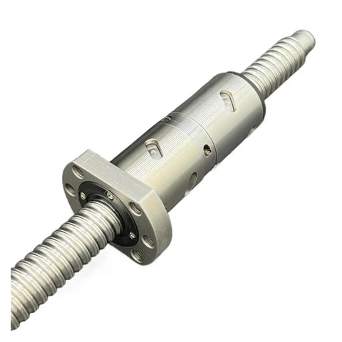 Beefed Up Ball Screw With Nut For CNC Machines, Pro Grade Roller With Double Ball Nut, 350mm Travel, Low Noise High Efficiency