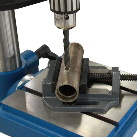 3 Inch Drill Press Vise For Precision Drilling Milling And Woodworking Cast Iron Construction Heavy Duty Clamp With Stable Jaws And Low Vibration So Your Projects Stay Rock Solid on drill press holding metal pipe