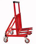 Heavy Duty Foldable Moving Dolly For Hauling Drywall And Marble Slabs 2200 Lb Capacity height adjustable transport cart side view.
