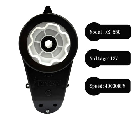 Beefed Up Dual Electric Motor Gearbox For Kids Ride On Cars 12V And 24V High Speed RS550 RS555 Drive Engine with model RS550