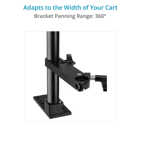 Heavy Duty Multi Monitor Cart Mount With Standard Baby Pin Connector Rock Solid Build Handles Sixty Pounds Like A Boss For Broadcast Pros And Location Shoots Ready To Roll