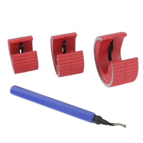 Pro Grade Automatic Copper Pipe Cutter For Half Inch Three Quarter Inch And One Inch Tubing With Durable Metal Construction Set