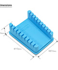 Hands Free Soldering Wire Holder Clamp Stand With Neo Magnets Base And Heat Resistant Silicone 9 Precision Slots For 30AWG To 12AWG product dimensions