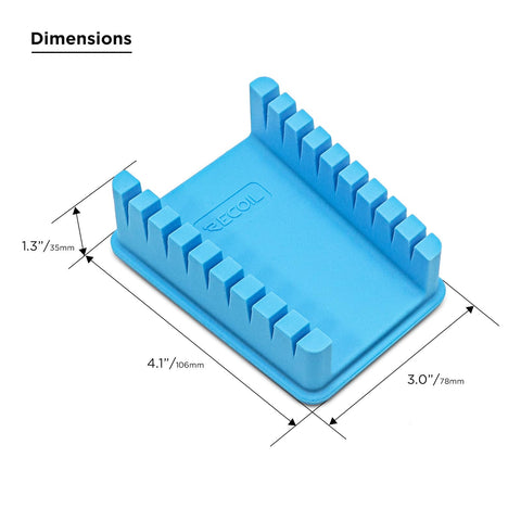 Hands Free Soldering Wire Holder Clamp Stand With Neo Magnets Base And Heat Resistant Silicone 9 Precision Slots For 30AWG To 12AWG product dimensions