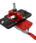 Concealed Hinge Jig With Aluminum Alloy Frame And 35mm Drill Bit No Fuss Quick Install Tool For Precise Hinge Setup On Cabinets And Furniture