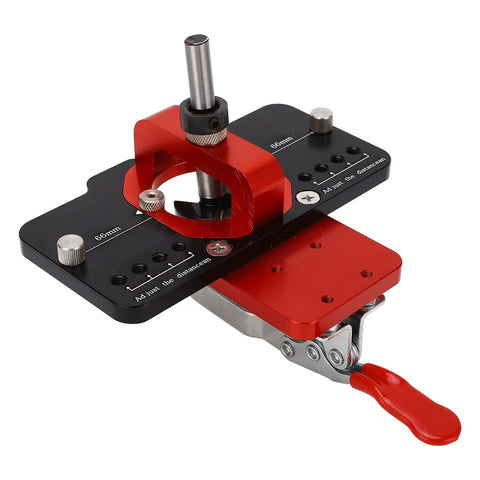 Concealed Hinge Jig With Aluminum Alloy Frame And 35mm Drill Bit No Fuss Quick Install Tool For Precise Hinge Setup On Cabinets And Furniture
