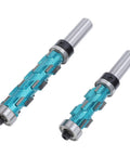 Heavy Duty Trim Spiral Router Bit 3 4 Inch Cutting Diameter With Double Bearings showing detailed bit design and premium carbide material.