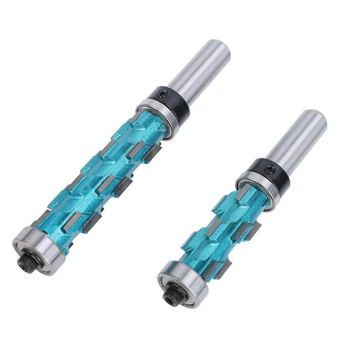 Heavy Duty Trim Spiral Router Bit 3 4 Inch Cutting Diameter With Double Bearings showing detailed bit design and premium carbide material.