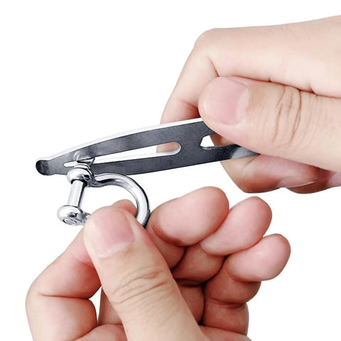 Hands using On Deck Marine Multitool Bottle Opener and Screwdriver, Stainless Steel Emergency Tool for Boats and Deck Maintenance