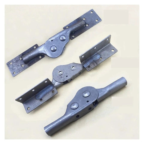Slick 180 Degree Flip Joint For Lazy Sofa Bed Conversion Featuring Hella Flexible Five Position Backrest Pivot Hinge And Heavy Duty Mounting Brackets For No Sweat Setup, showing metal hinge brackets.
