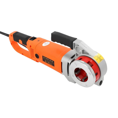 Heavy Duty Electric Pipe Threader Built Tough As Nails With 2300W Copper Motor and Six Piece Die Set Corded Threading Kit
