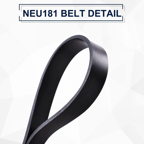 E0205 Vacuum Belts Replacement For Eureka PowerSpeed Upright Vacuums Wide Compatibility With NEU Series NEU181 belt detail