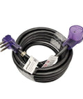 Pro Grade Heavy Duty 30A NEMA 6-30 Extension Cord 25ft coiled, STW 10AWG, UL Listed, 100 Percent Copper, Nickel Plated Brass Pins