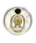 Liquid Filled Center Back Mount Pressure Gauge For Industrial Use Built Tough To Handle Vibration And Pulsation With 1.5 Inch Dial 0 To 5000 PSI One Eighth Inch Male NPT Connection Stainless Steel Case And Bezel, back view showing connection details