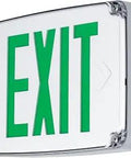 PEWLE SG 30 Exit Emergency Light White With 90 Minute Battery Backup, Dual Voltage 120 Or 277V, Long Life LED, front view