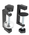 Badass 3 Inch C Clamps 4 Pack Heavy Duty Steel With Anti Slip Rubber Pads For Garage Projects brake service, close-up of clamp details.