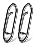 Beefy Saltwater Fishing Snap Set With Stainless Steel Clips And Swivels, Quick Change Lure Clips, Black Nickel Finish, 50 Pieces