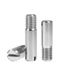 Stainless Steel Slotted Cylindrical Pin Dowel Set, 5 Pcs, Threaded Male Locating Pins M2 To M8, 14mm Diameter, 304 Grade
